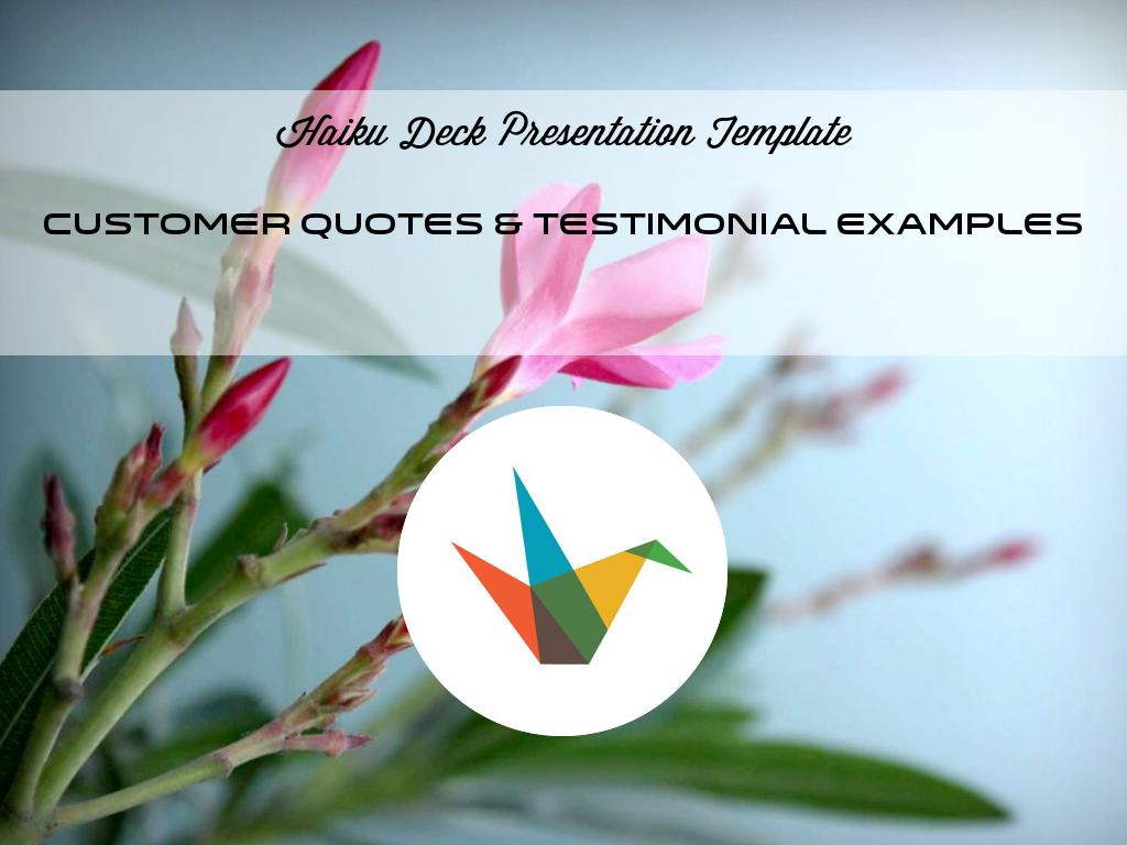Customer Quotes & Testimonial Examples çå¯æ¬