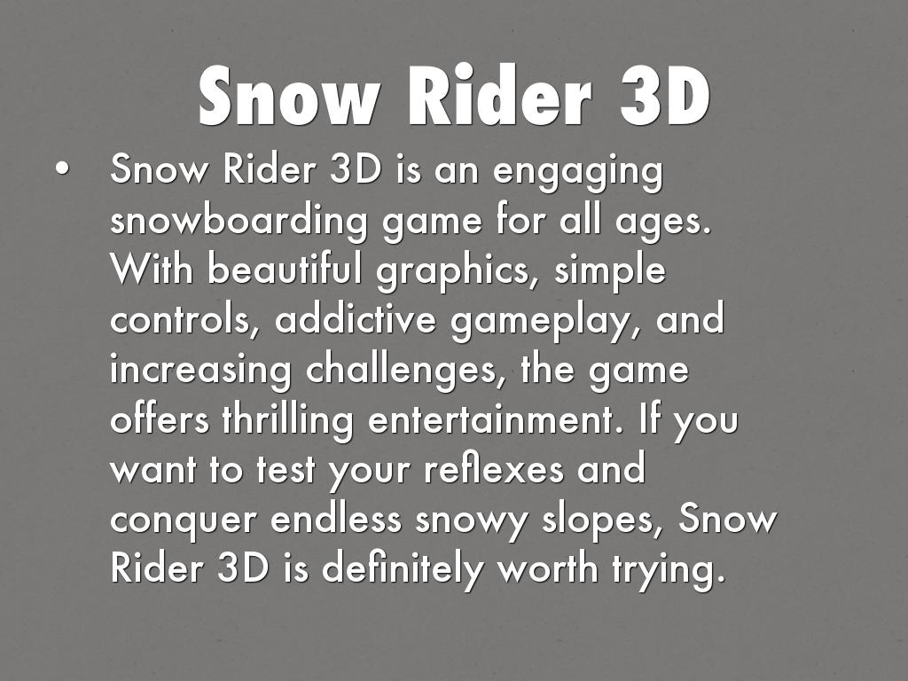 Snow Rider 3D
