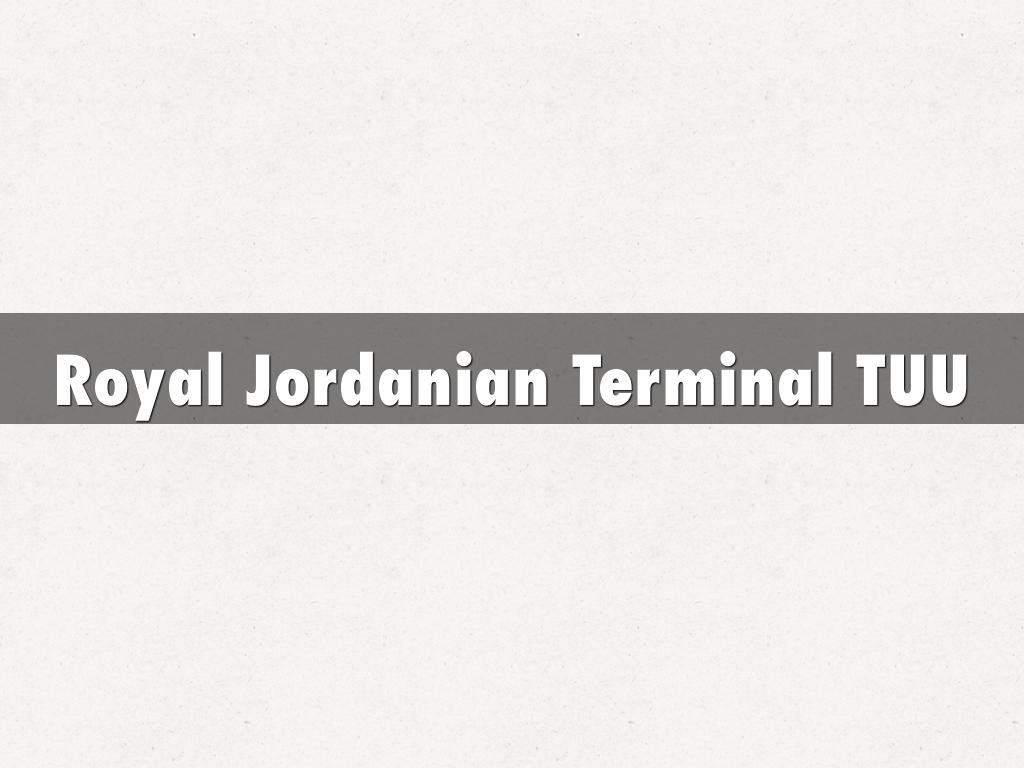 Royal Jordanian Terminal TUU