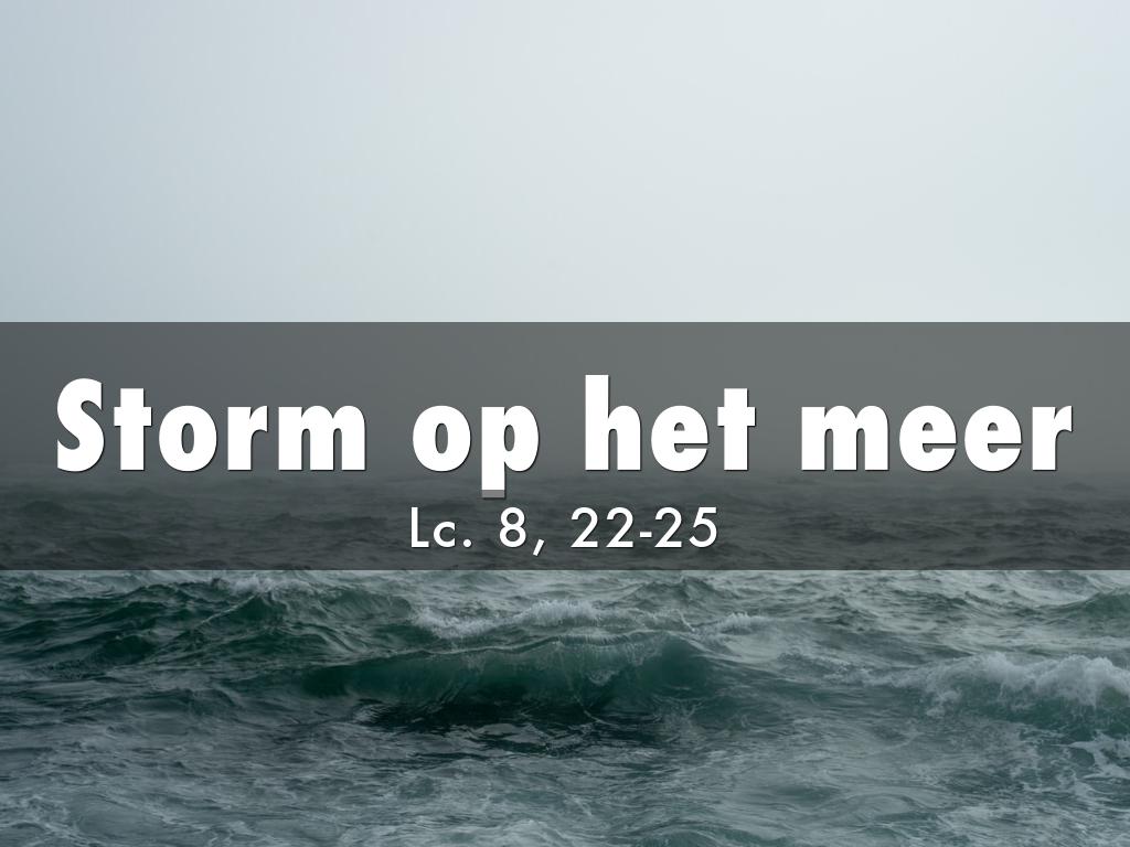 Storm op het meer