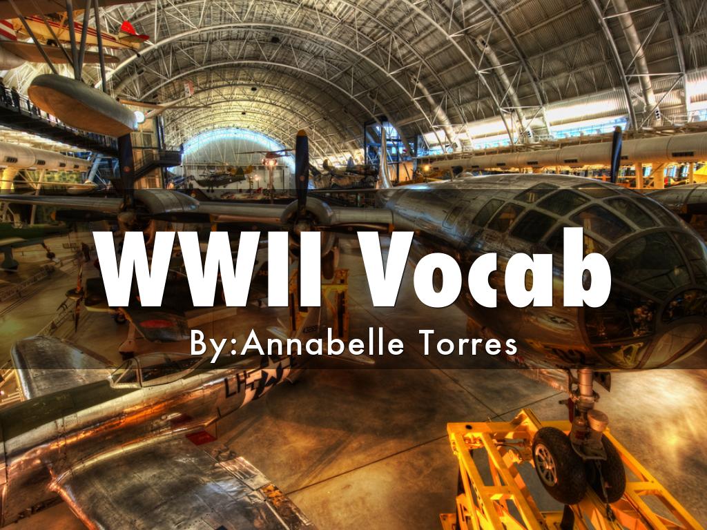WWII Vocab