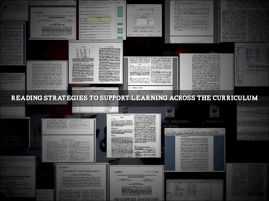 Reading Strategies to Support Learning Across the Curriculum