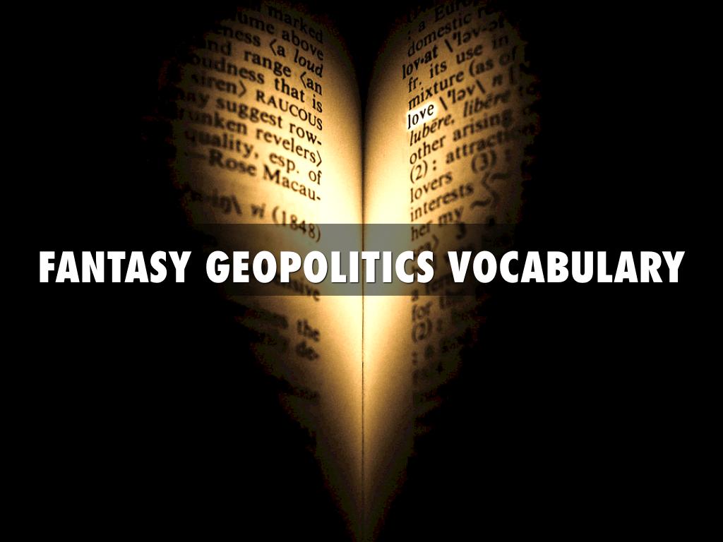 Fantasy Geopolitics Vocabulary