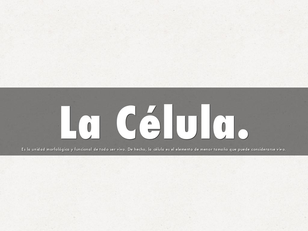 La Célula.