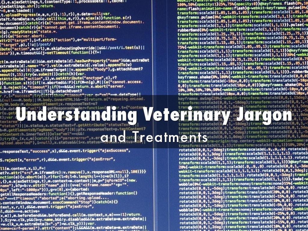 Understanding Veterinary Jargon