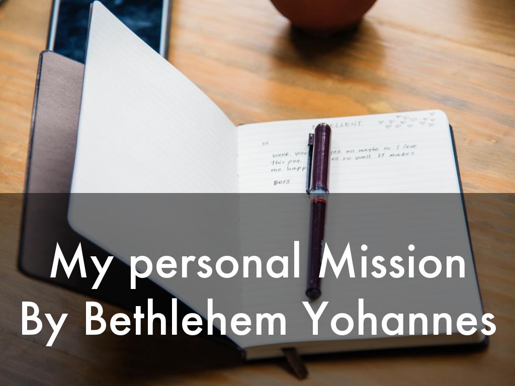 My personal Mission
