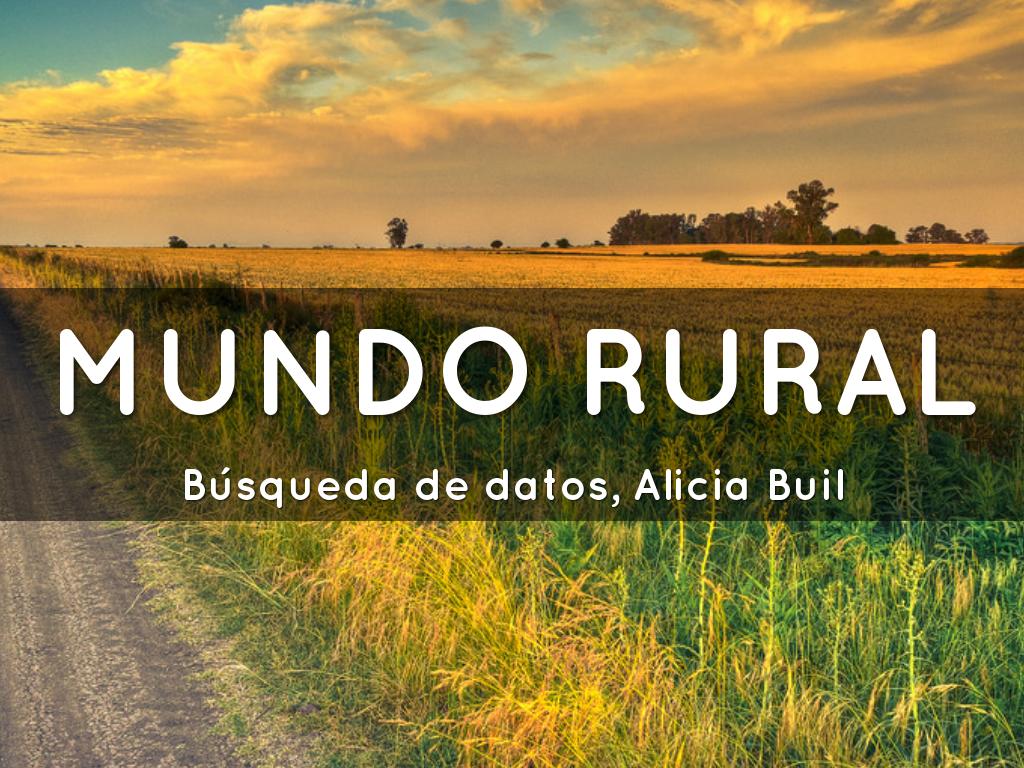 Búsqueda de datos mundo rural