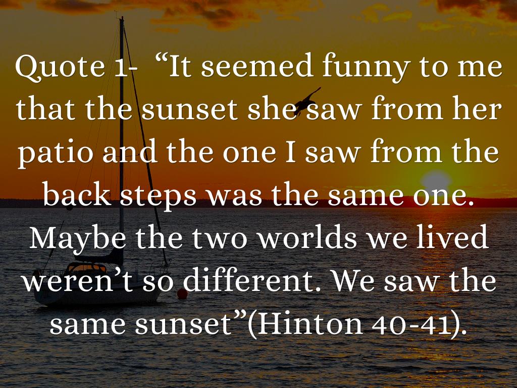 The Outsiders Theme Project by DANA ZUCKER