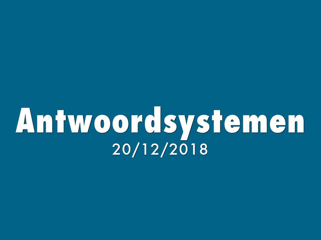 Antwoordsystemen