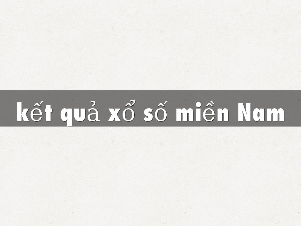 Ket qua xo so mien Nam