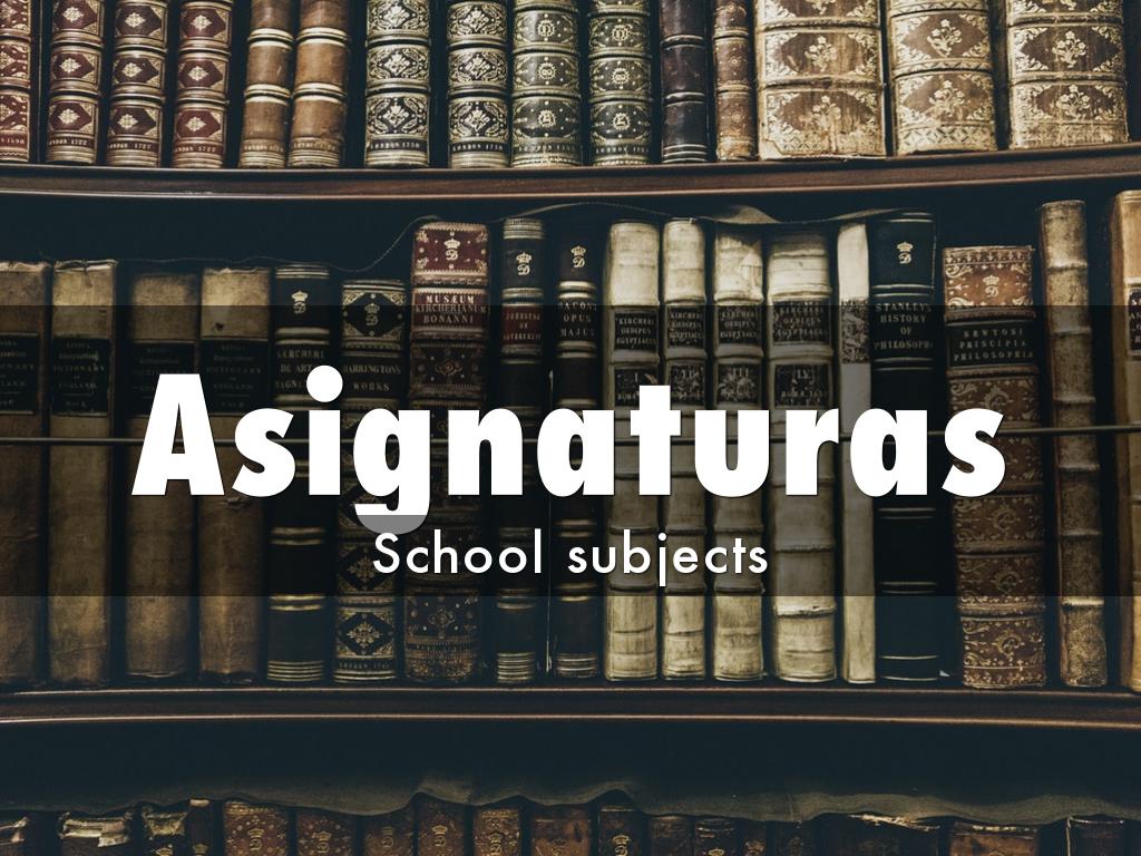 Asignaturas