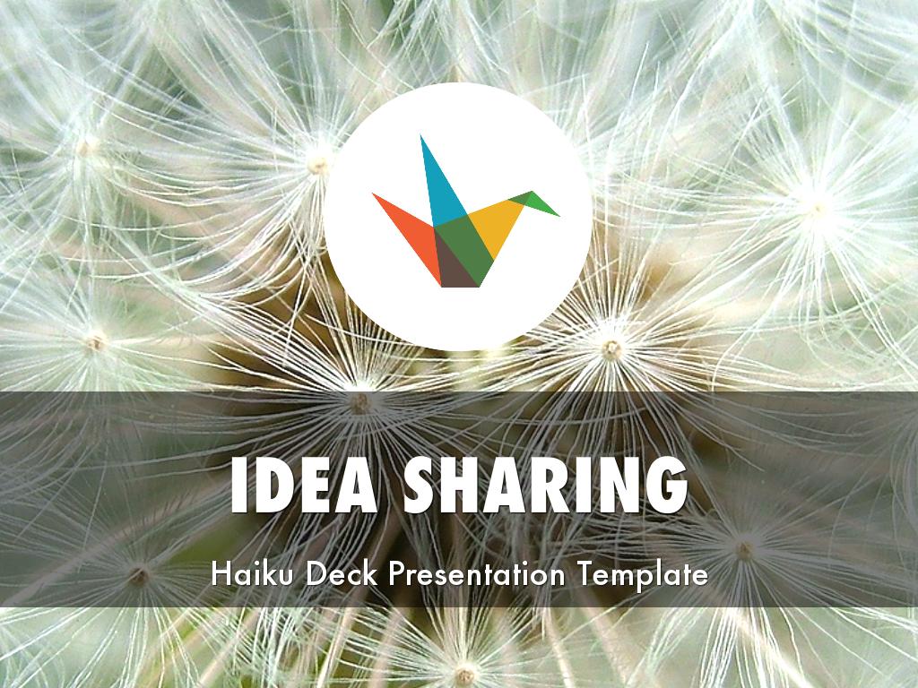 Copiar de Idea Sharing Presentation Template