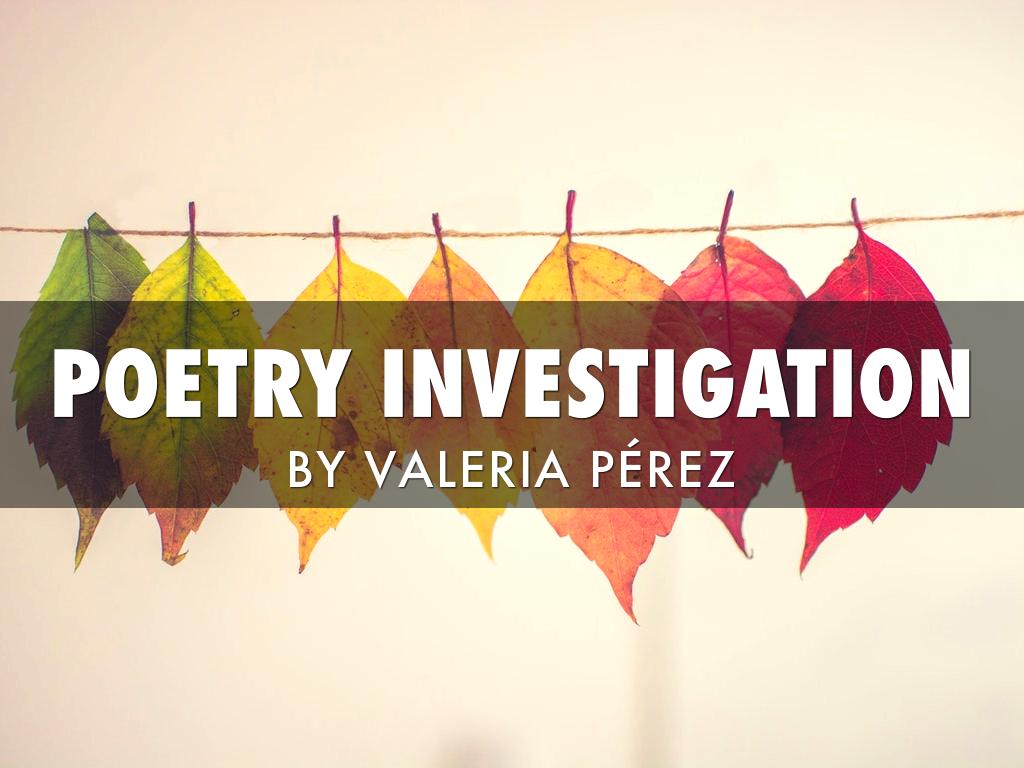 Poetry Investigation 