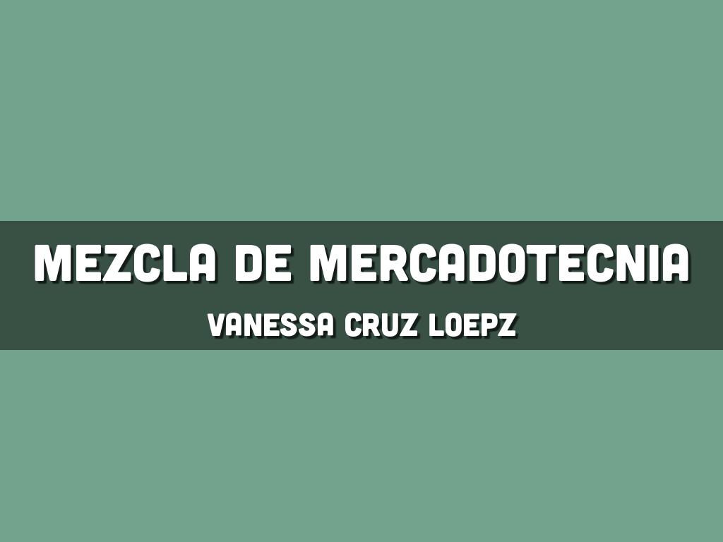 mezcla de mercadotecnia