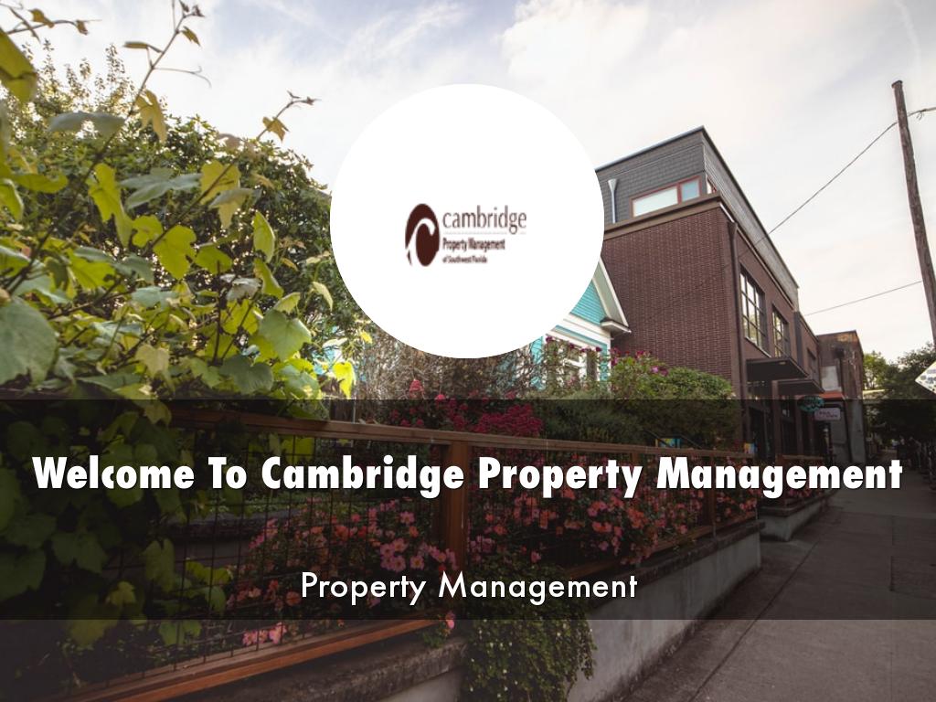 Cambridge Property Management Presentation