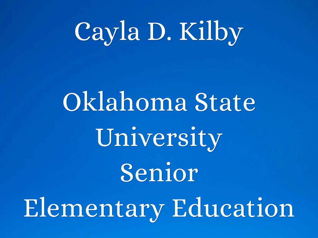 Cayla D. Kilby