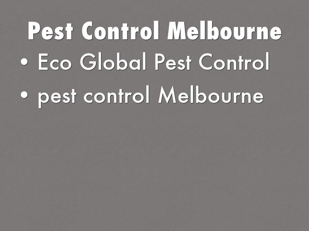 Eco Global Pest Control