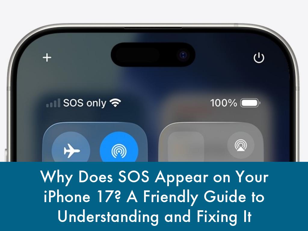 Why Does SOS Appear on Your iPhone 17