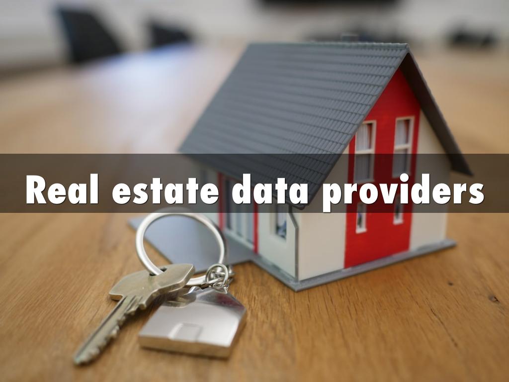 Real estate data providers