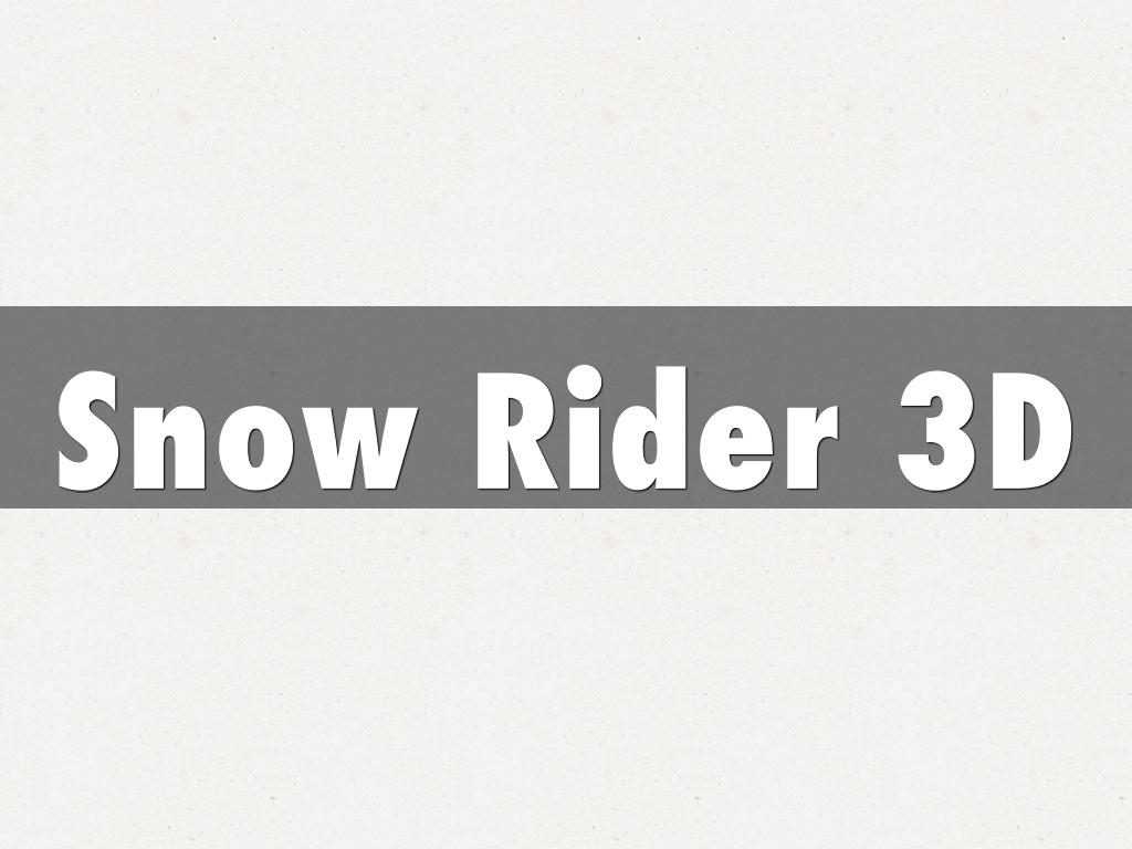 Snow Rider 3D