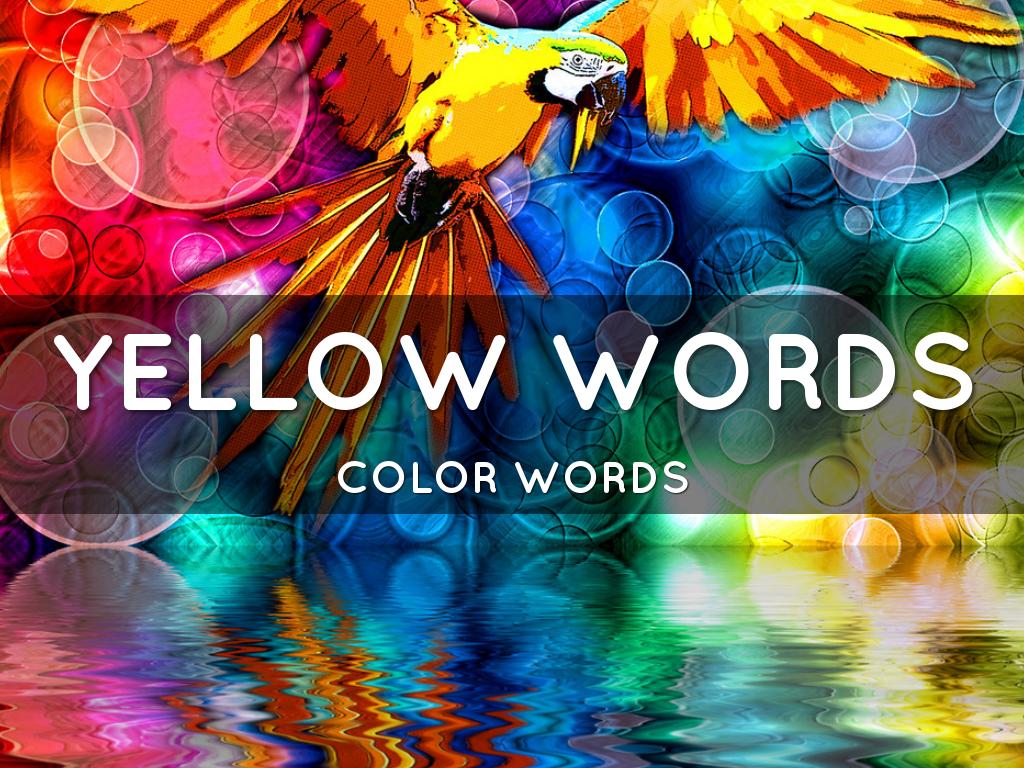 yellow word list