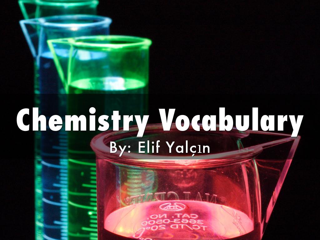 Chemistry Vocabulary