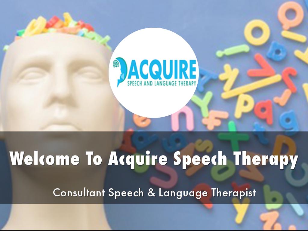 Acquire Speech Therapy Presentation