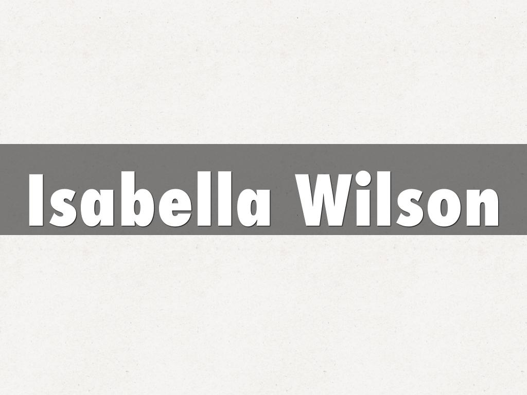 Isabella Wilosn