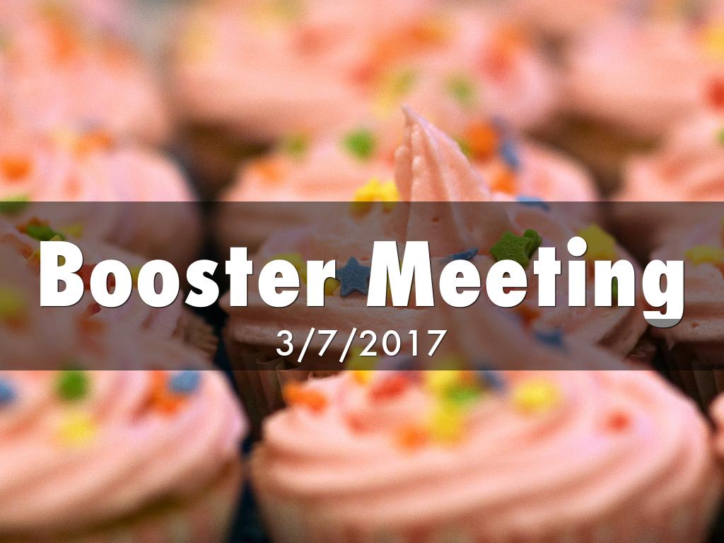Booster Meeting