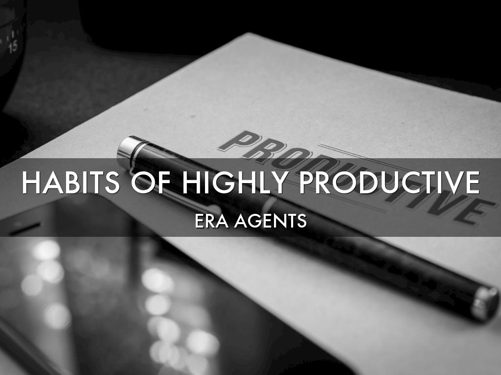 Habits of Highly productive