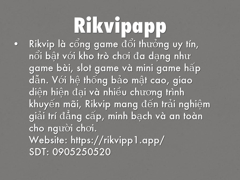 Rikvipapp