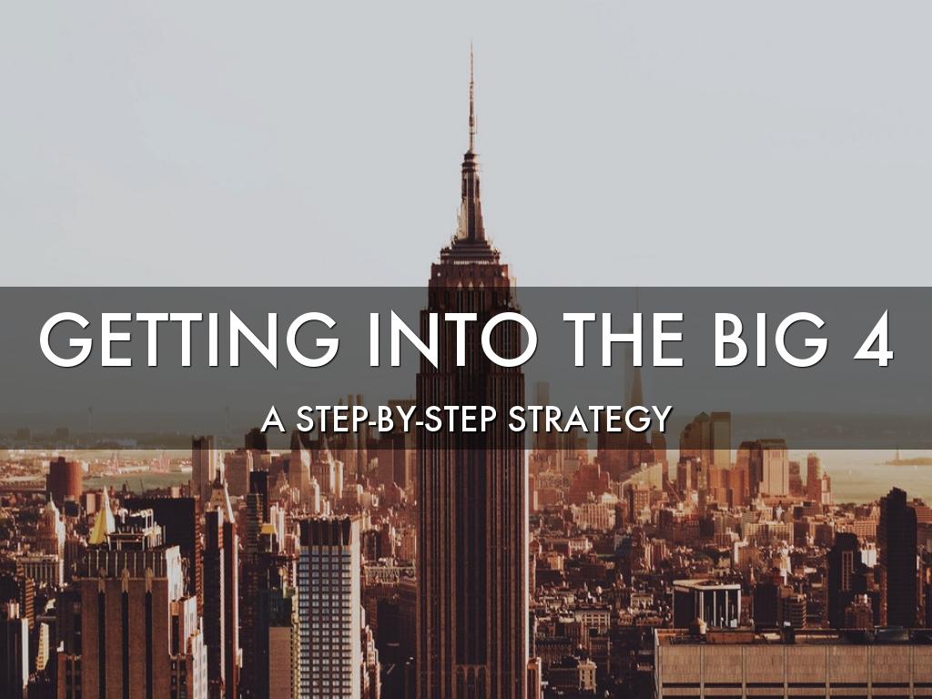 GETTING INTO THE BIG 4