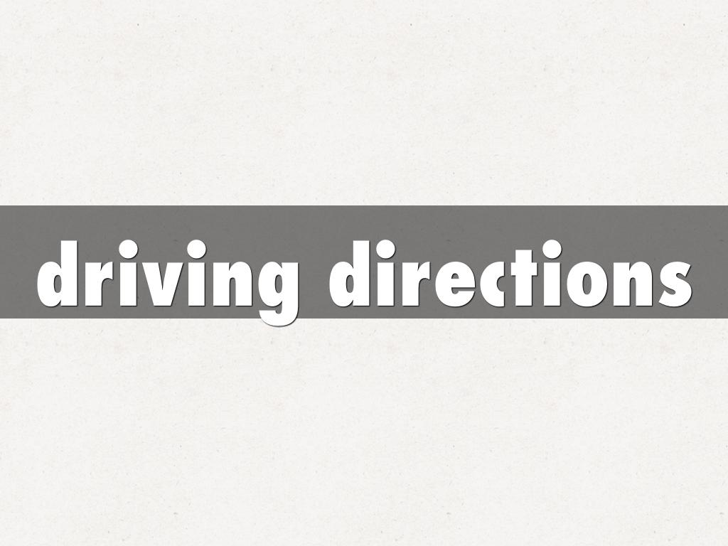 driving directions