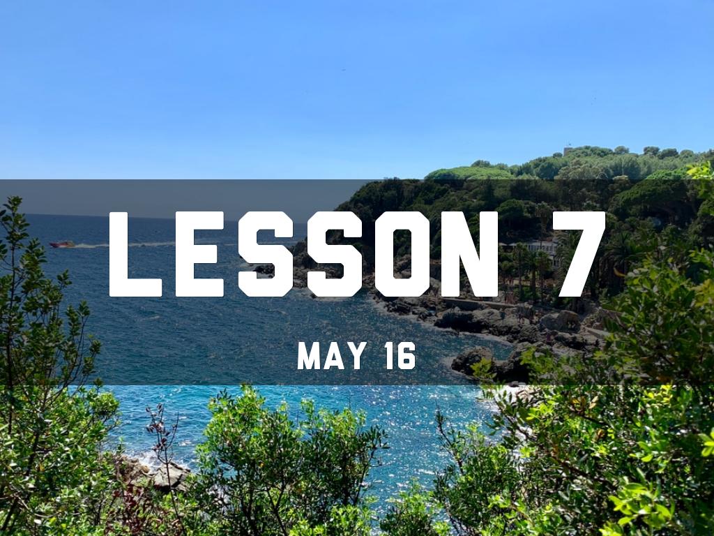 SP Lesson 7