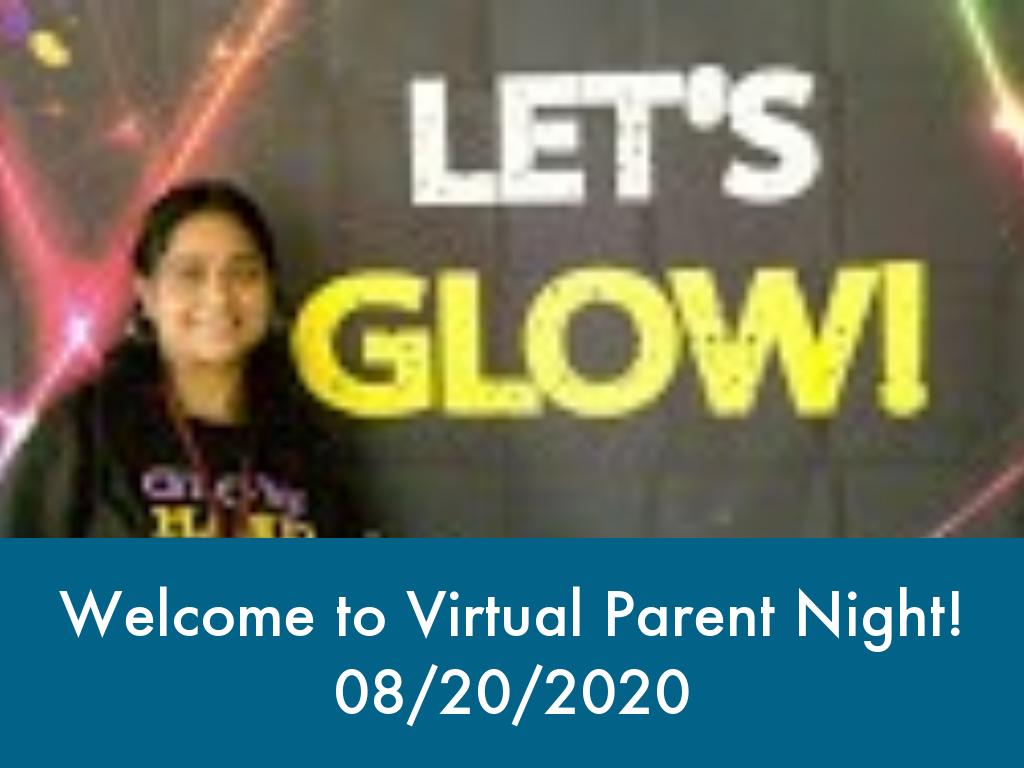 Welcome to Virtual Parent Night!