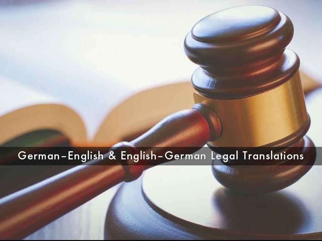 German–English & English–German Legal Translations