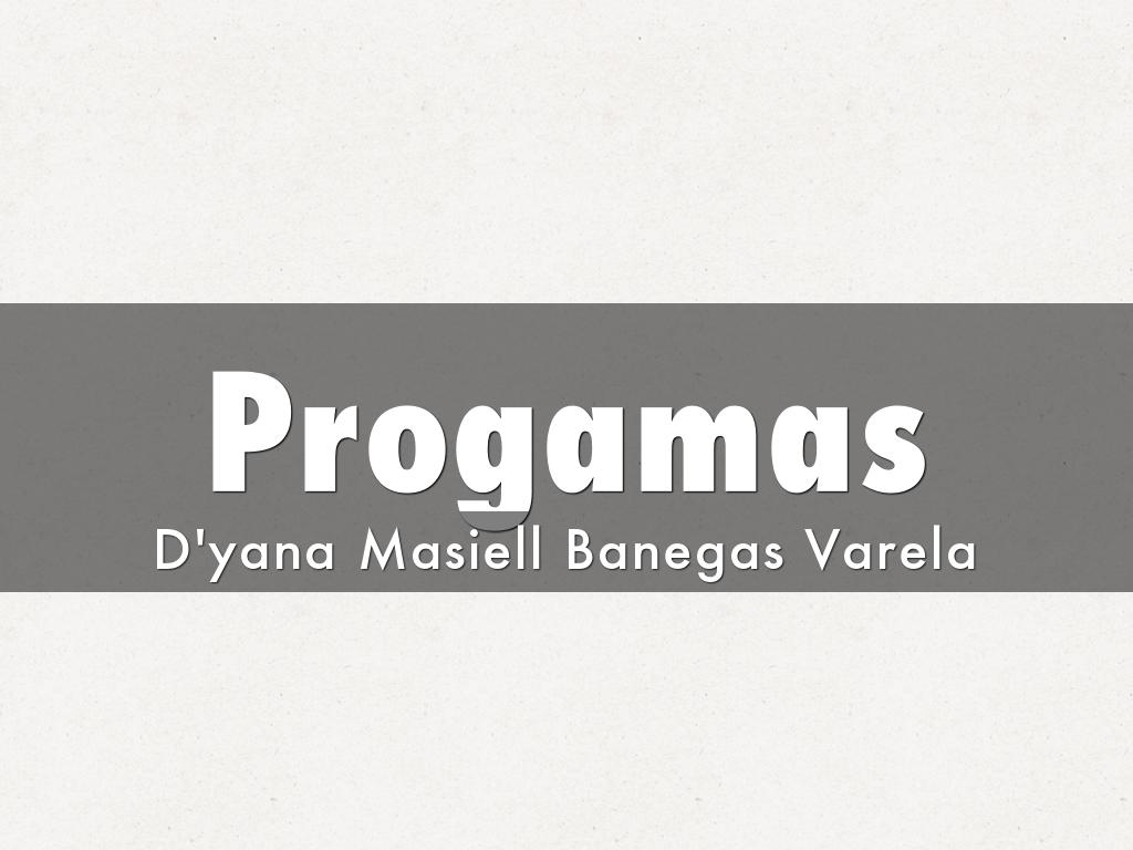 Progamas