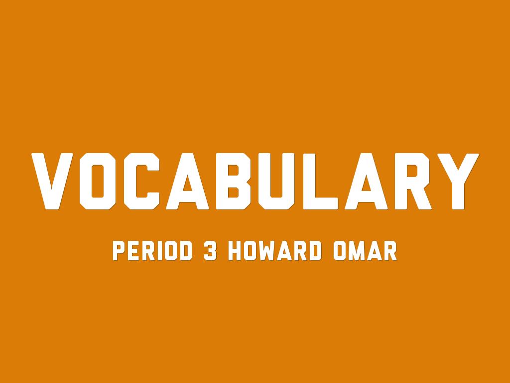 Vocabulary