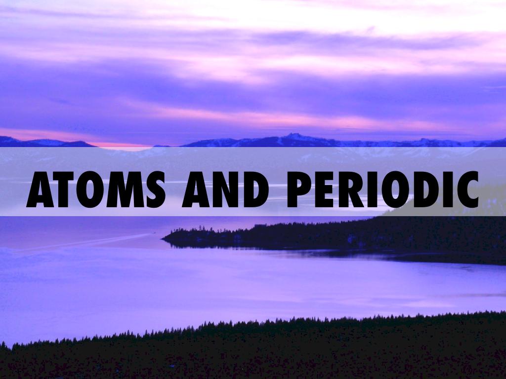 Atoms And Periodic Table Vocabulary 
