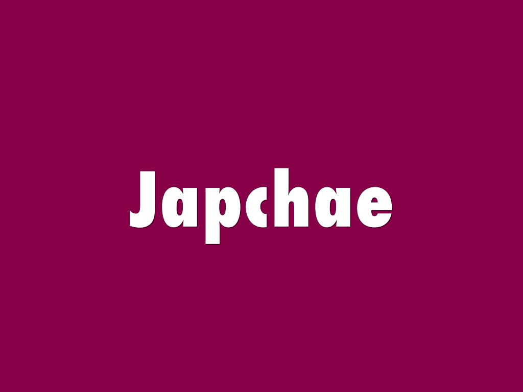 Japchae