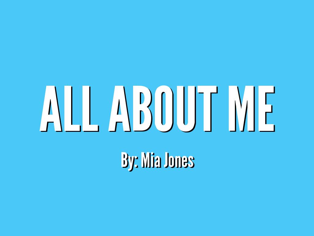 All About Me #2