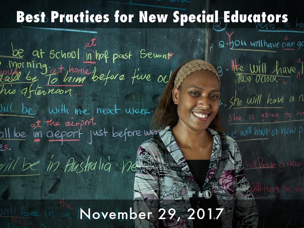 Best Practices for New Special Educators