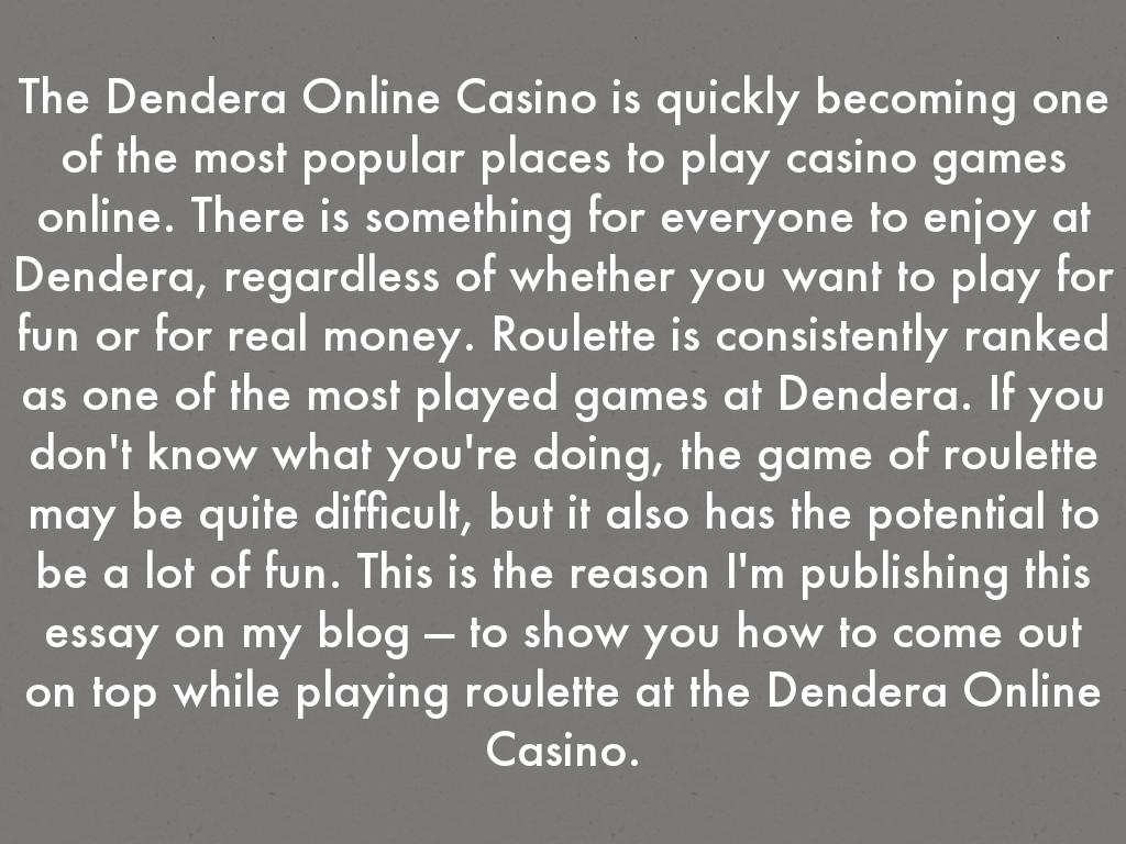 dendera casino bonus code