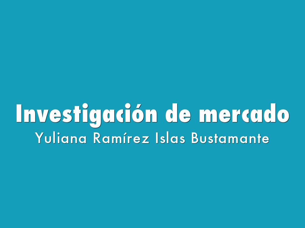 Investigación de mercado