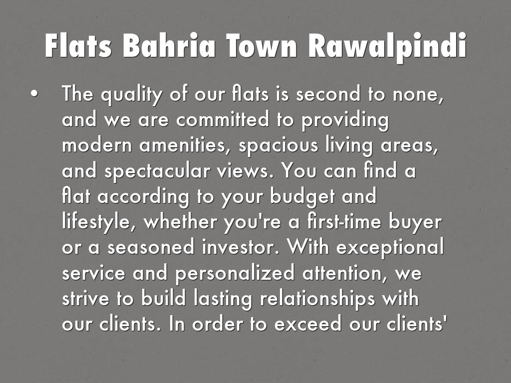 Flats Bahria Town Rawalpindi
