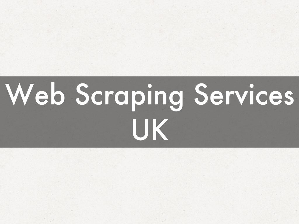 Web Scraping Services UK