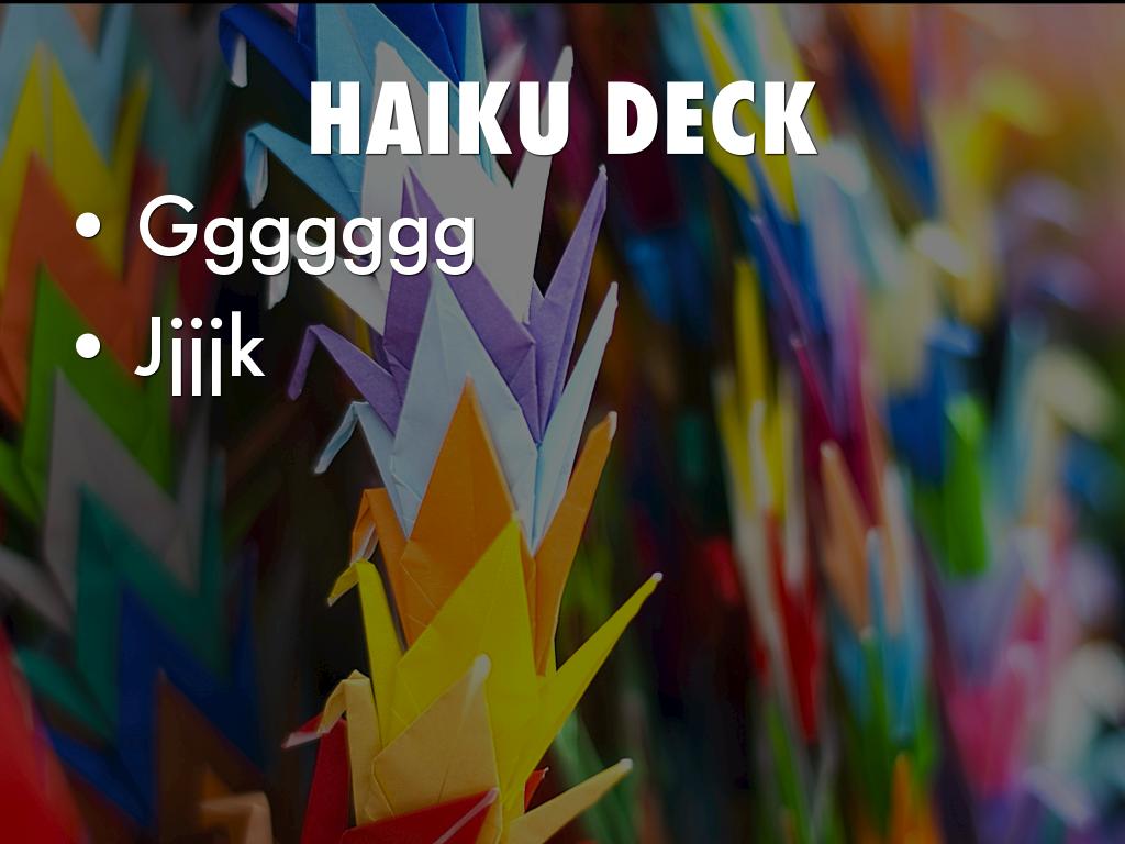 Â¿QuÃ© es Haiku Deck?