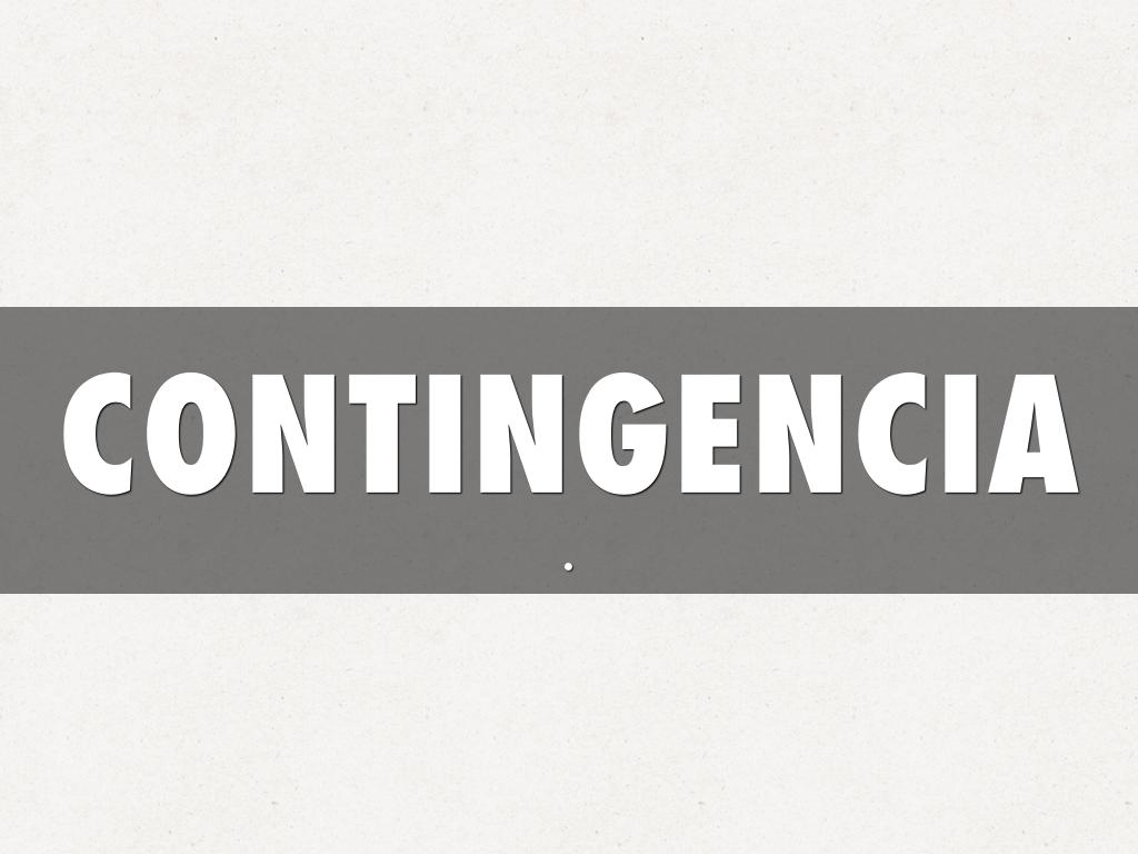 CONTINGENCIA