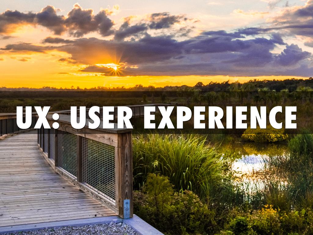 UX: USER EXPERIENCE