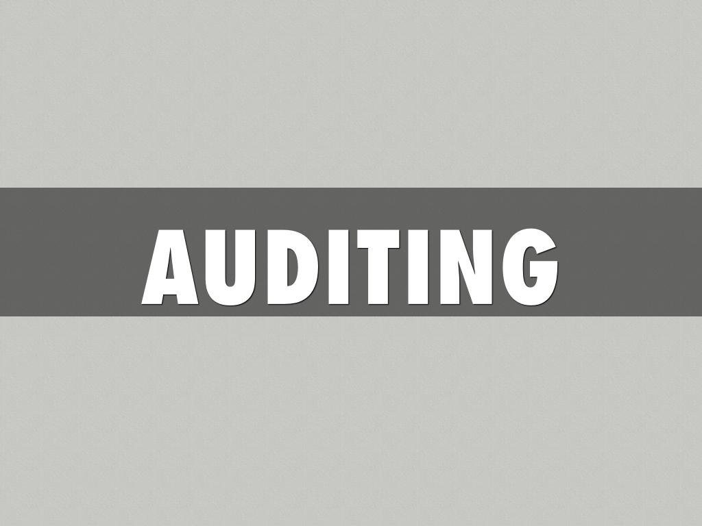 Copy of Auditing And Stewardship